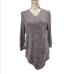 Westport V-Neck Crochet Pullover Sweater Size XL